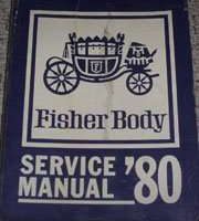 1980 Oldsmobile Delta 88 Fisher Body Service Manual