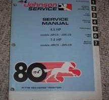 1980 Johnson 4.5 & 7.5 HP Models Service Manual