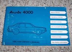 1980 Audi 4000 Owner's Manual