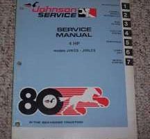 1980 Johnson 4 HP Models Service Manual