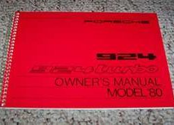 1980 Porsche 924 & 924 Turbo Owner's Manual
