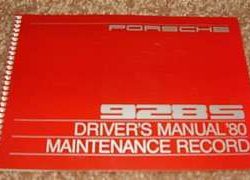 1980 Porsche 928S Euro Model Owner's Manual