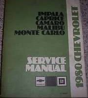 1980 Chevrolet El Camino Service Manual