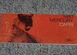 1980 Mercury Capri Owner's Manual