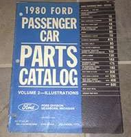 1980 Ford Mustang Parts Catalog Illustrations