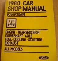 1980 Ford Mustang Powertrain Service Manual