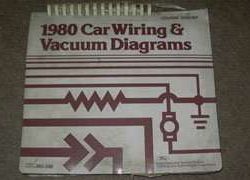 1980 Mercury Zephyr Large Format Electrical Wiring Diagrams Manual