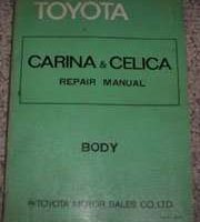 1980 Toyota Carina & Celica Body Service Repair Manual