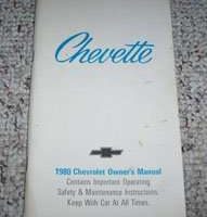 1980 Chevrolet Chevette Owner's Manual