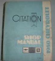 1980 Chevrolet Citation Service Manual