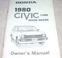 1980 Honda Civic 1500 4-Door Wagon Owner's Manual