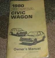 1980 Honda Civic Wagon Owner's Manual