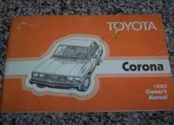 1980 Toyota Corona Owner's Manual