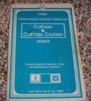 1980 Oldsmobile Cutlass & Cutlass Cruiser Owner's Manual