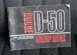 1980 Dodge D-50 Owner's Manual