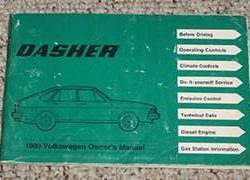 1980 Volkswagen Dasher Owner's Manual