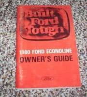 1980 Ford Econoline E-100, E-150, E-250 & E-350 Owner's Manual