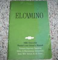 1980 Chevrolet El Camino Owner's Manual