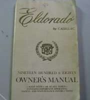 1980 Cadillac Eldorado Owner's Manual