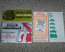 1980 Ford F-100 Truck Owner's Manual Set