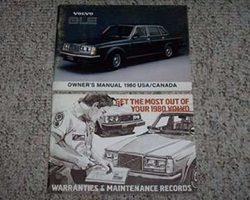 1980 Volvo 240 GLE Owner's Manual Set