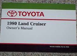 1980 Toyota Land Cruiser Owner's Manual