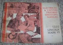 1980 Lincoln Mark VI Electrical Wiring & Vacuum Diagram Troubleshooting Manual