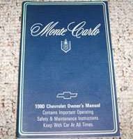 1980 Chevrolet Monte Carlo Owner's Manual