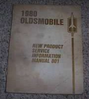 1980 Oldsmobile Custom Cruiser New Product Service Information Manual