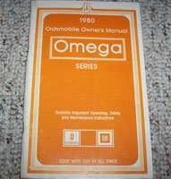 1980 Oldsmobile Omega Owner's Manual