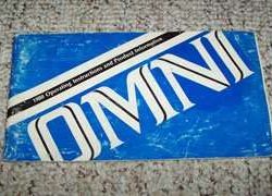 1980 Dodge Omni Owner's Manual