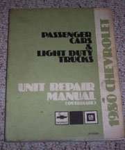 1980 Chevrolet LUV Unit Repair Manual