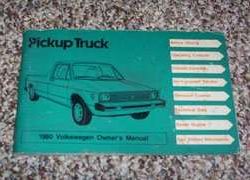 1980 Volkswagen Pickup Truck Owner's Manual