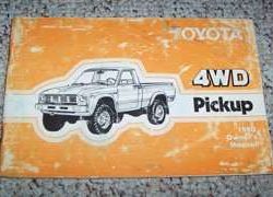 1980 Toyota Pickup 4WD Owner's Manual
