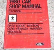 1980 Mercury Bobcat, Capri & Monarch Electrical Service Manual