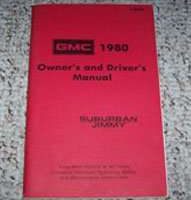 1980 GMC Suburban & Jimmy Owner's Manual