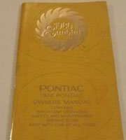 1980 Pontiac Sunbird Owner's Manual