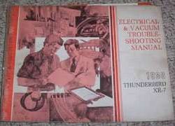 1980 Ford Thunderbird Electrical Wiring Diagrams Troubleshooting Manual