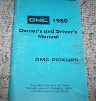 1980 GMC Pickup Truck Owner's Manual