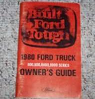 1980 Ford Heavy Duty Truck 800-9000 Owner's Manual