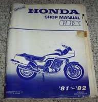 1982 Honda CBX Motorcycle Service Manual