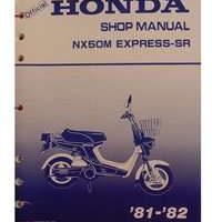 1981 Honda NX50M Express Motorcycle Service Manual