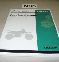 1982 Honda XR200R Motorcycle Service Manual