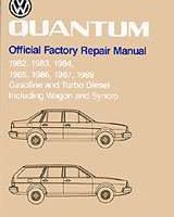 1984 Volkswagen Quantum Service Manual