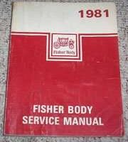 1981 Chevrolet El Camino Fisher Body Service Manual