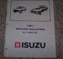 1981 Isuzu I-Mark Service Bulletin Manual