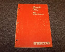 1981 Mazda GLC Wiring Diagram Manual