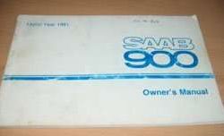1981 Saab 900 Owner's Manual