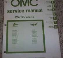 1981 Johnson Evinrude 25 & 35 HP Models Service Manual