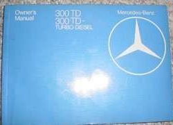 1981 Mercedes Benz 300TD & 300TD Turbo Diesel Owner's Manual